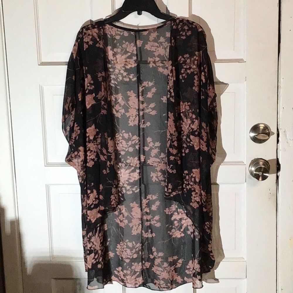 Floral Sheer Kimono Cardigan